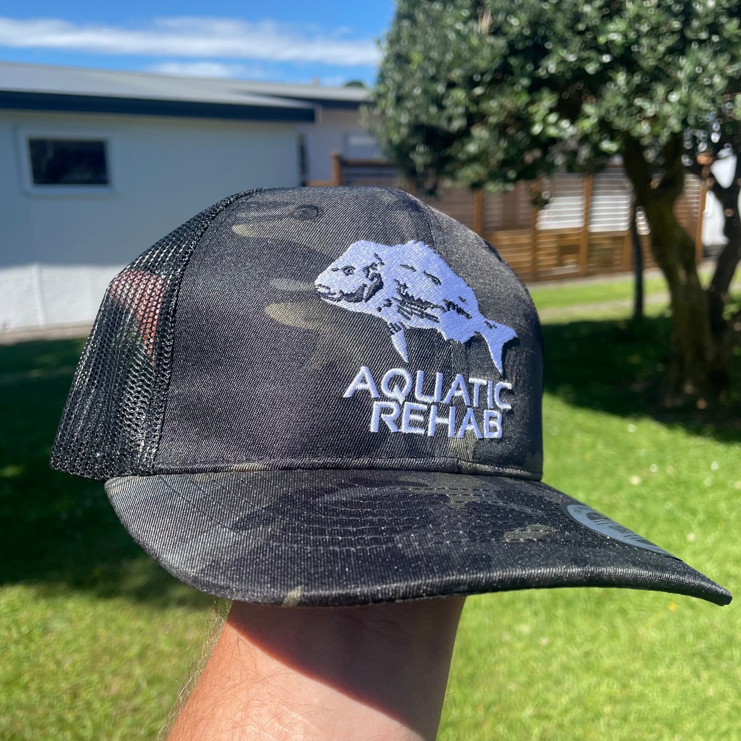 Aquatic Rehab Multicam Black Camo Cap