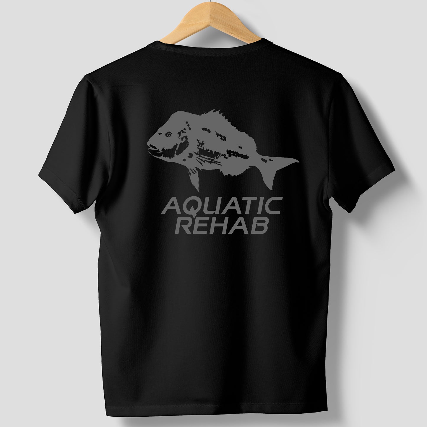 Aquatic Rehab Spearfishing - OG Charcoal Tee