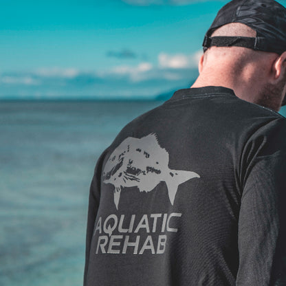 Aquatic Rehab Spearfishing - OG Charcoal Tee